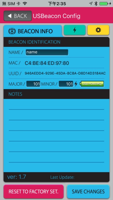 Screenshot #2 pour USBeaconWriter
