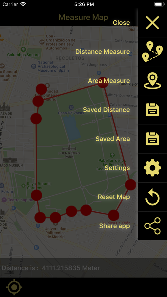#3. Distance & Area Measure On Map (iOS) Podle: p swagath