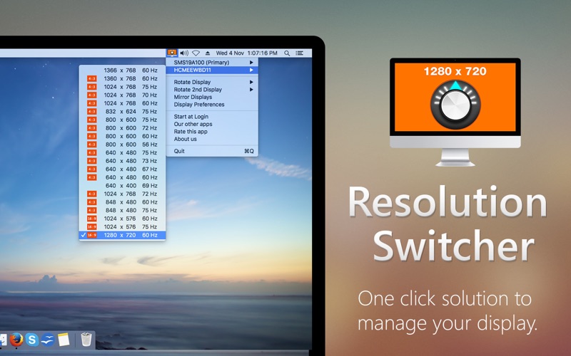 Screenshot #1 for Resolution Switcher