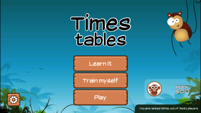 Time Tables Jungle App - Kids learn multiplication Screenshot