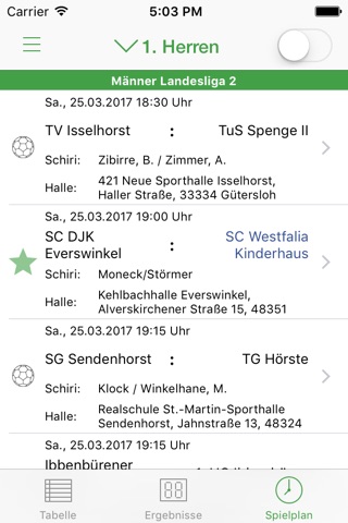 SC Westfalia Kinderhaus Handball screenshot 2