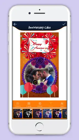 Game screenshot Anniversary Cake With Photo apk