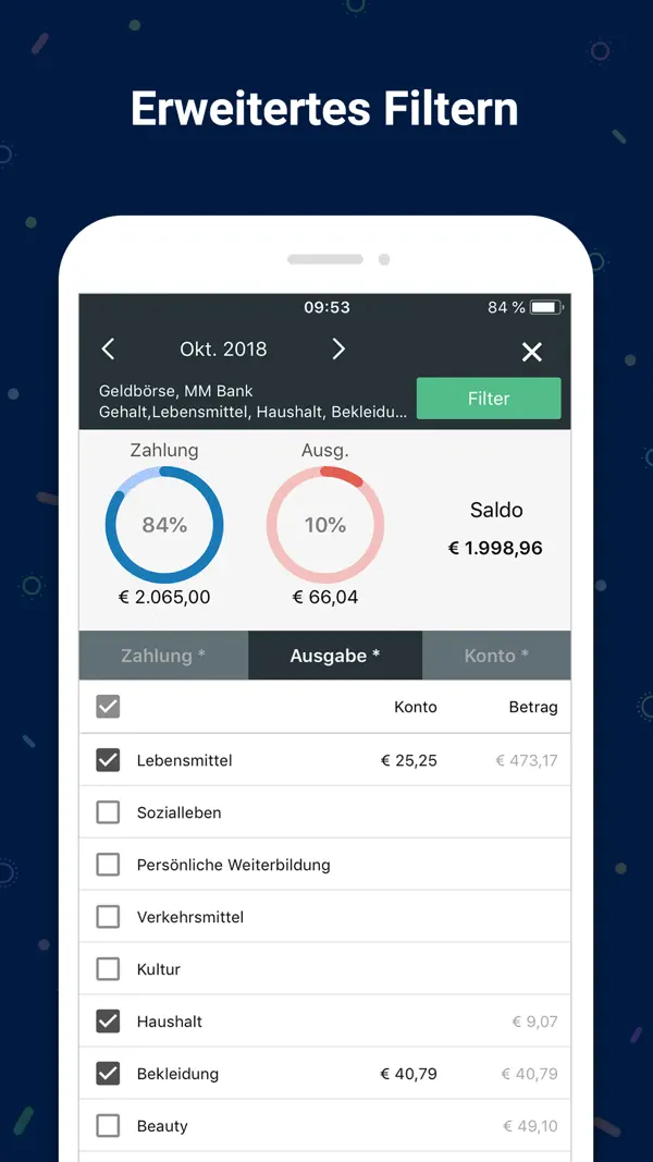Haushaltsbuch : Money Manager Screenshot 3