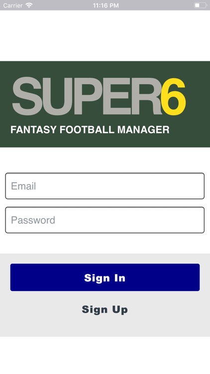 Super6 Fantasy Football
