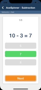 Ace Spinner Math Games Lite screenshot #5 for iPhone