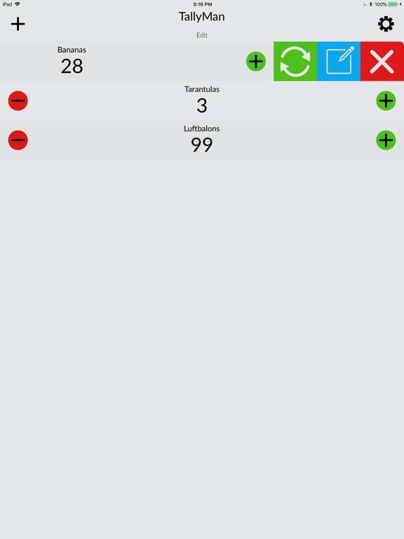 Tally Manager iPad screenshot 2 - Utilities app