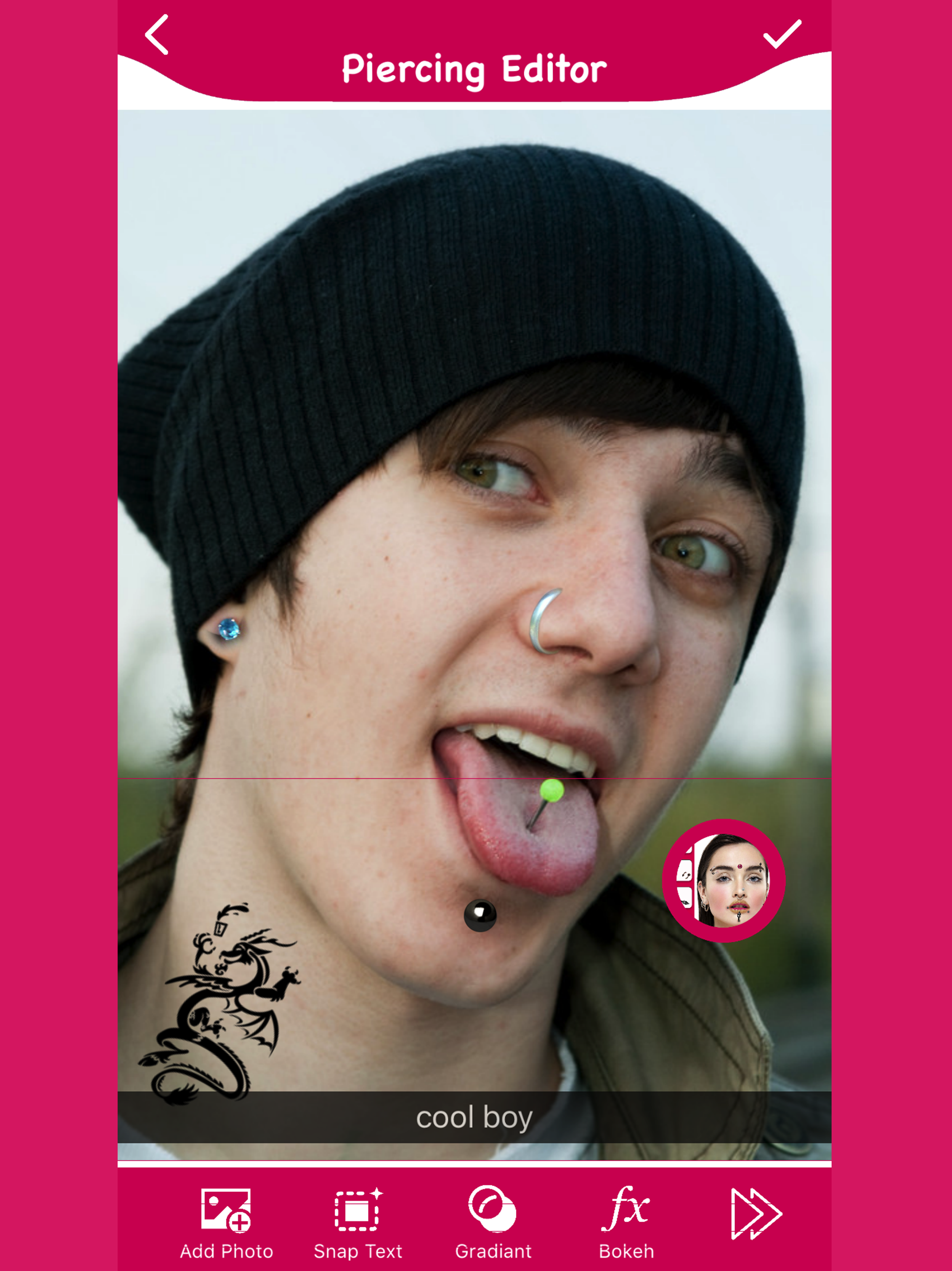 Piercing Photo Editor - Booth