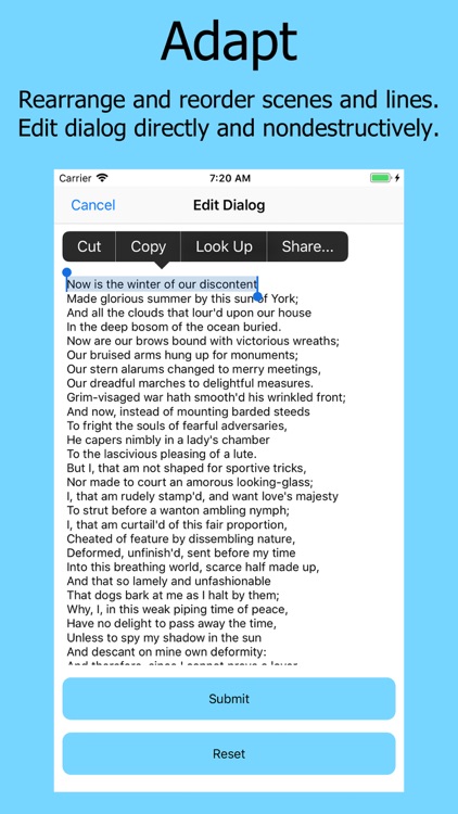 The Shakespeare App