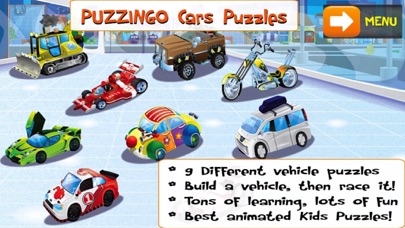 PUZZINGO Cars Puzzles Games Screenshot