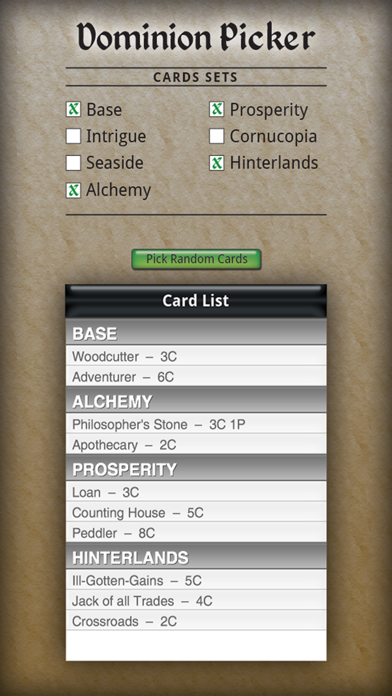 Dominion Card Pickerのおすすめ画像4