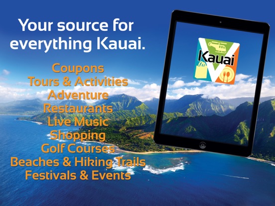 Kauai Visitors' App iPad screenshot 1 - Travel app