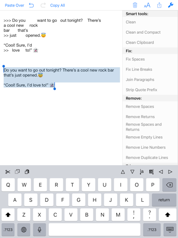Clean Text - náhled