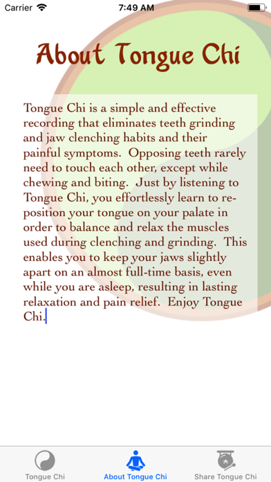 Tongue Chi TMJ Relief Screenshot