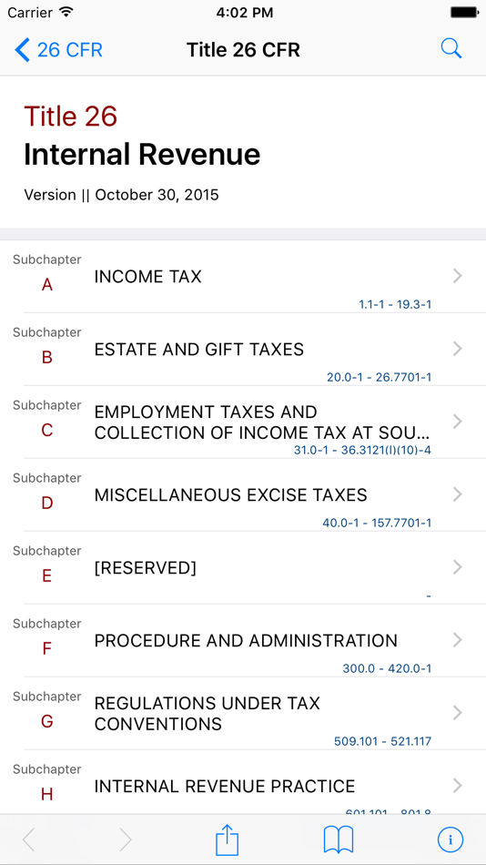 26 CFR by LawStack - 8.705.20171010 - (iOS)