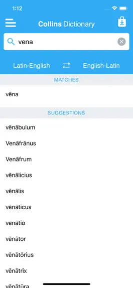 Game screenshot Collins Latin Dictionary apk