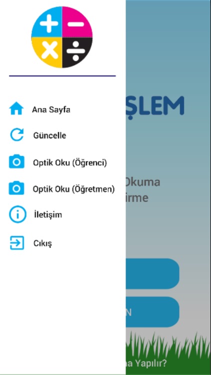 Dört İşlem Optik Okuma