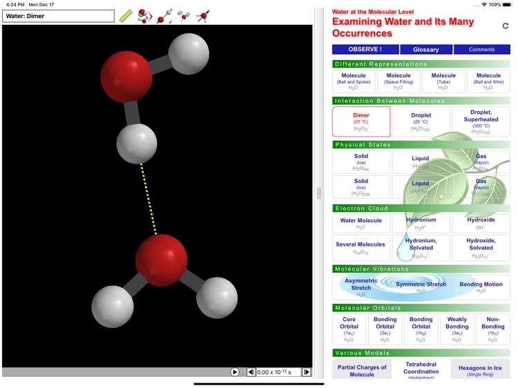 ODYSSEY Water: Molecular Level