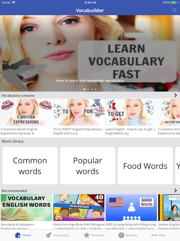 Screenshot #4 pour Vocabuilder - Learning English