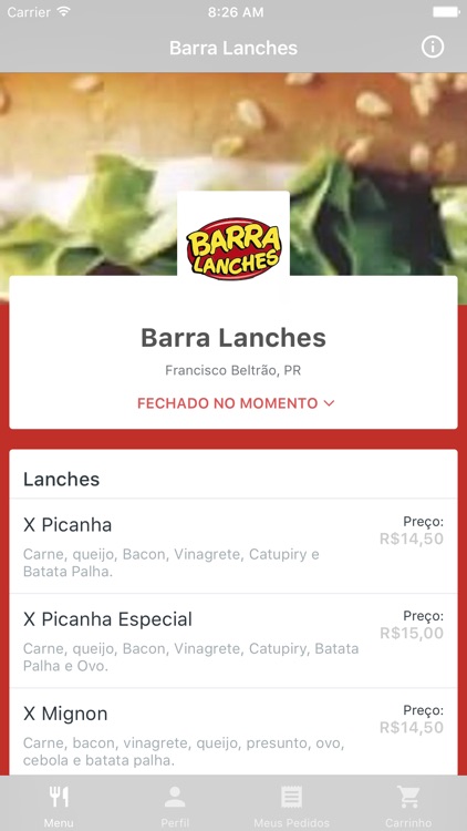 Barra Lanches Delivery