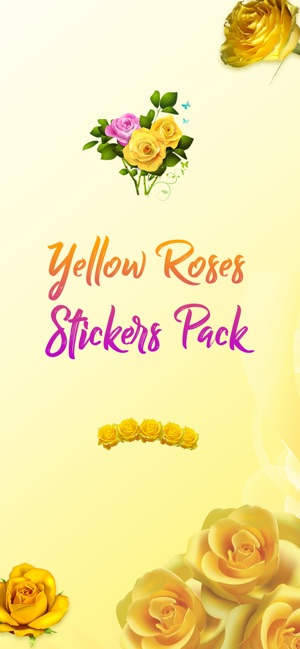 Yellow Rose Stickers