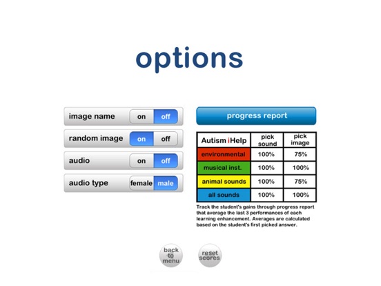 Autism iHelp – Sounds iPad screenshot 5 - Education app