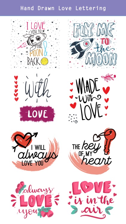 Hand Drawn Send Love Stickers screenshot-3