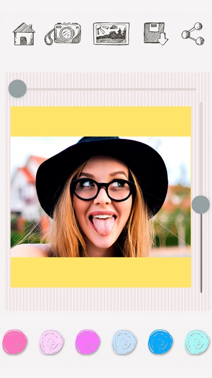 InstantPic no crop - white square photo frames
