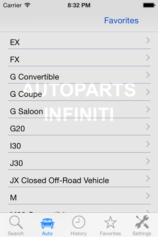 Autoparts for Infiniti screenshot 2