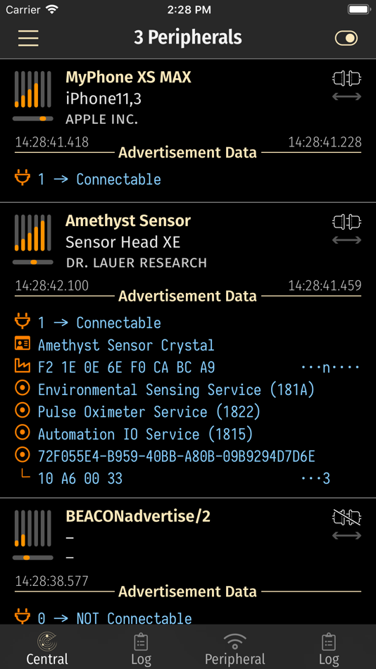 #1. BLE Laboratory Pro (iOS) 由: Michael Lauer