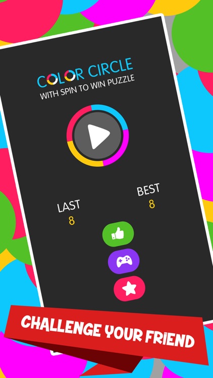 Color Circle with Spin to Win Puzzle