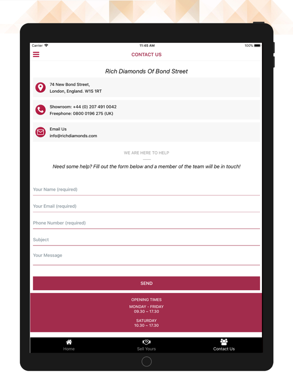 Rich Diamonds iPad screenshot 5 - Lifestyle app