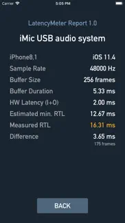round trip latency meter iphone screenshot 2