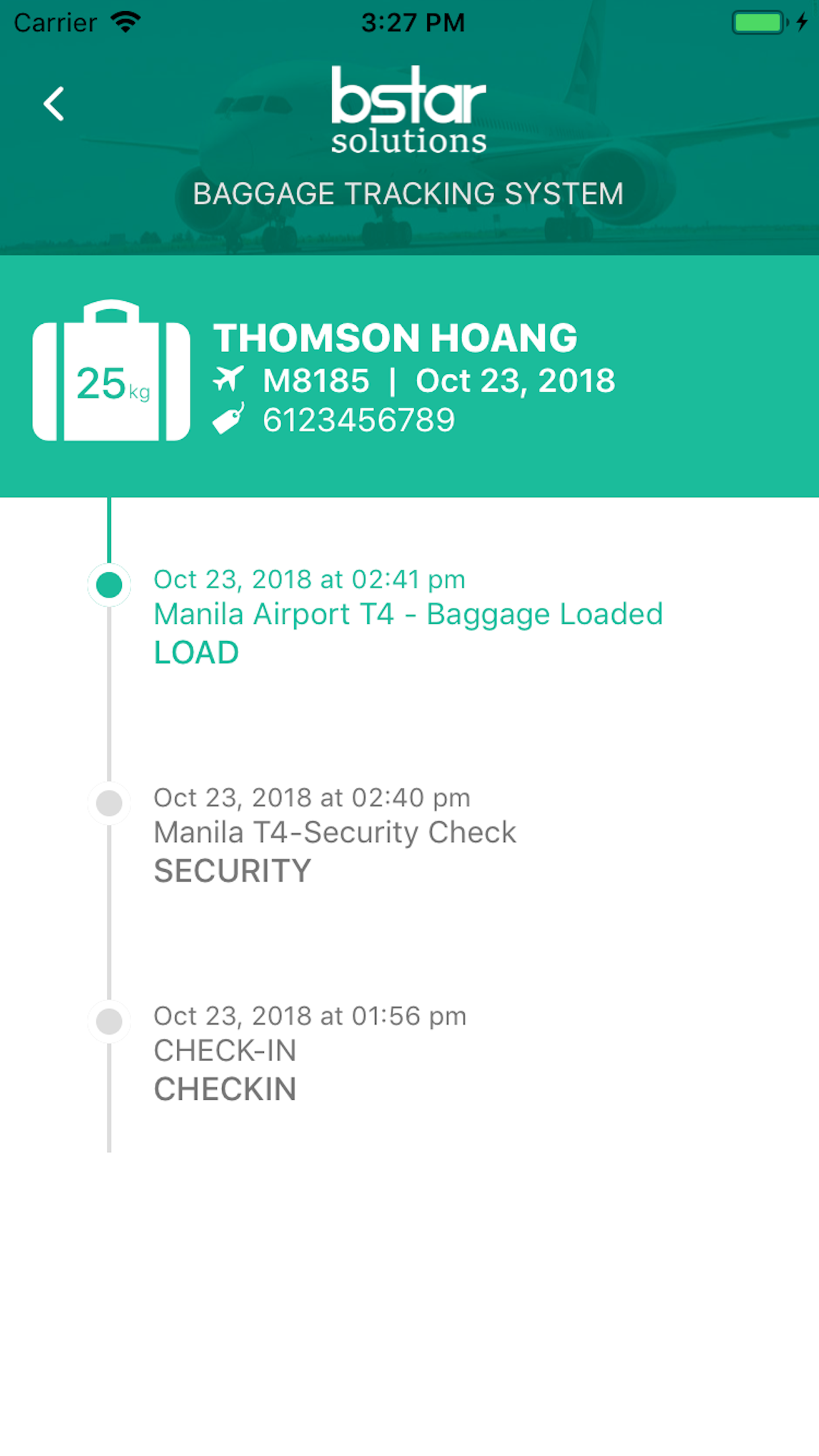 BStar Baggage Tracking System
