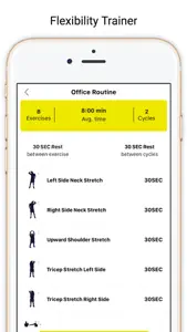 7 min Stretching Routines Tiga screenshot #2 for iPhone