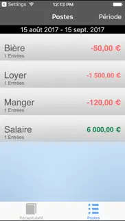 livre de comptes iPhone Captures Décran 3