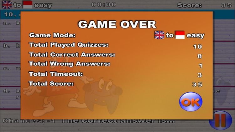 Kamus Lengkap Quiz Game