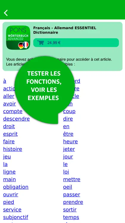 Screenshot 3 di 5 di Bibliothèque de dictionnaires