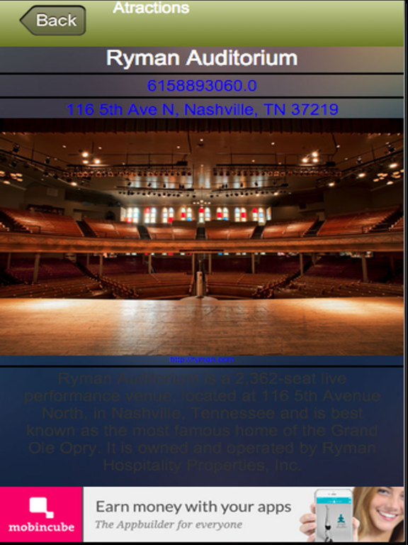 Screenshot #4 pour Nashville TN Tourist Guide