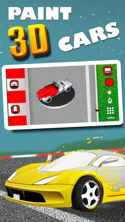 Cars coloring book - 3D drawings to paint