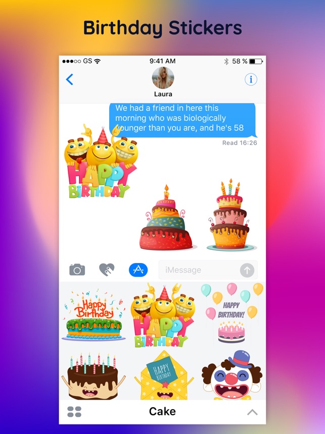 Happy Birthday Sticker HBD App by salma akter