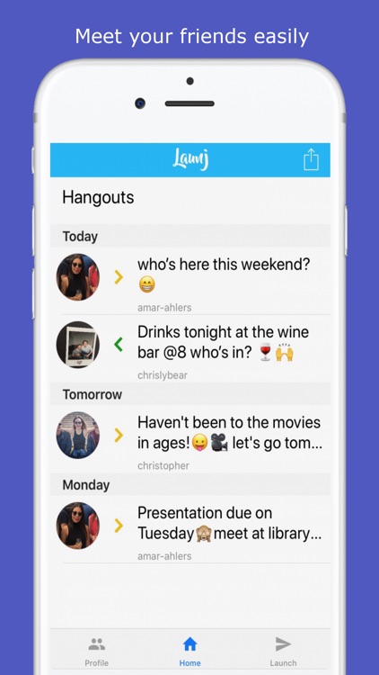 Launj - Meet Friends Easily