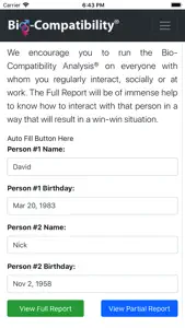Bio-Compatibility Analysis® screenshot #4 for iPhone
