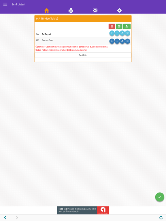 Screenshot #6 pour Sınıf Defterim