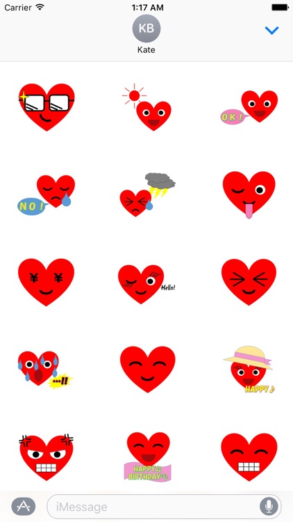 HeartMoji - Cute Heart Emoji Sticker