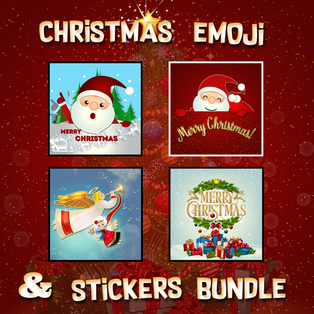 ‎Merry Christmas Greetings Emoji & Stickers Bundle on the App Store