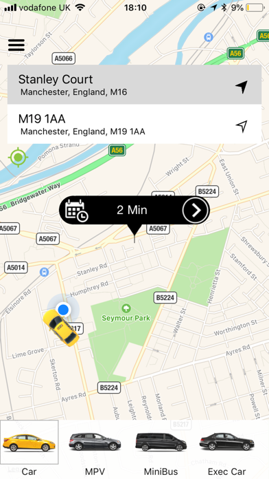 Screenshot #1 pour Hunter Express Taxi Service