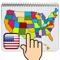 Icon USA MAP 50 States Puzzle Game