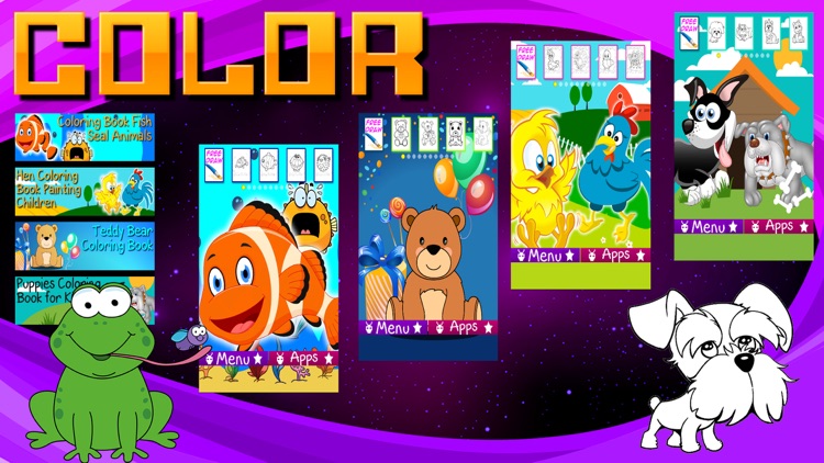 Multi Paint Animals Book screenshot-4