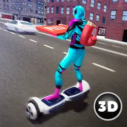 Superhero Hoverboard Pizza Delivery app icon