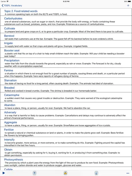 TOEFL Vocabulary Listening